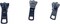 Zipper Repair Kit - #5 YKK Vislon Molded Jacket Black Zipper Sliders - Color: Black - Choose Your Quantity - Made in The United States (3)